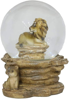 Wildlife Animal Lion King of Jungle Water Globe Collectible Water Ball Decor-7