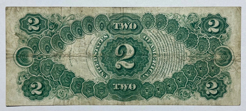 1917 $2 Bill United States Note Legal Tender Large Size 304A-UJLM-2