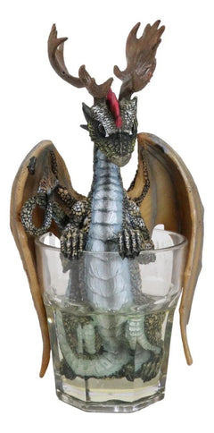 Cocktail Spirit Drunken Vodka Elk Moose Dragon Statue Fantasy Decor Figurine-9