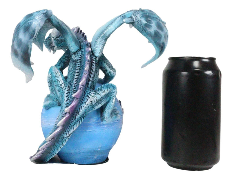 Celestial Galaxy Planet Mercury Terrestrial Blue Guardian Dragon Figurine-4