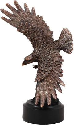 Figura de bronce galvanizado con base de águila en vuelo de Alas de Gloria-5