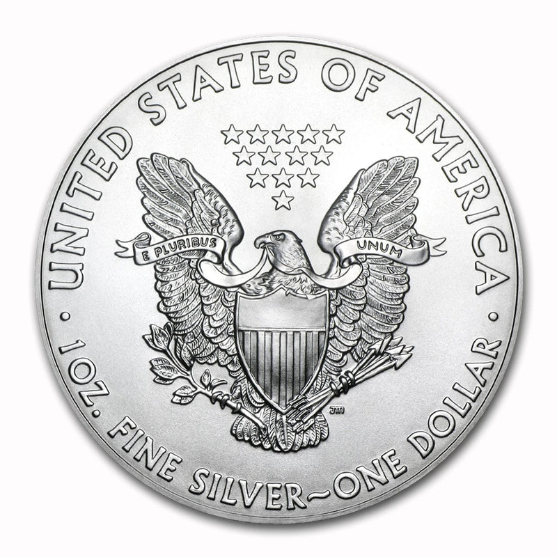 Moneda American Silver Eagle brillante sin circular de $1 de 2020-3