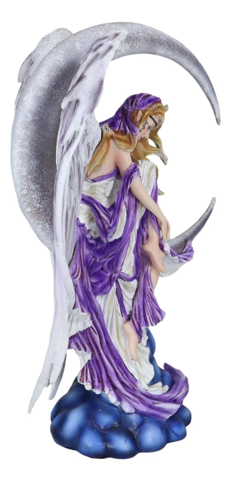 Large Celestial Crescent Moon Dreamer Fairy Statue 12"H Nene Thomas Figurine-8
