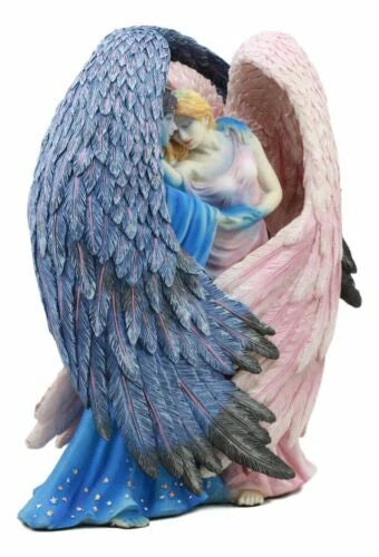 Sheila Wolk Art Day Surrendering Unto Night Celestial Angels Statue 9.5"H-4