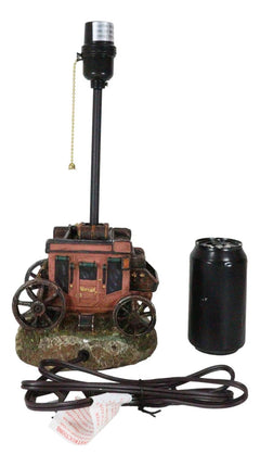 Rustic Western Classic Charming Fancy Chuckwagon Covered Wagon Table Lamp Decor-8