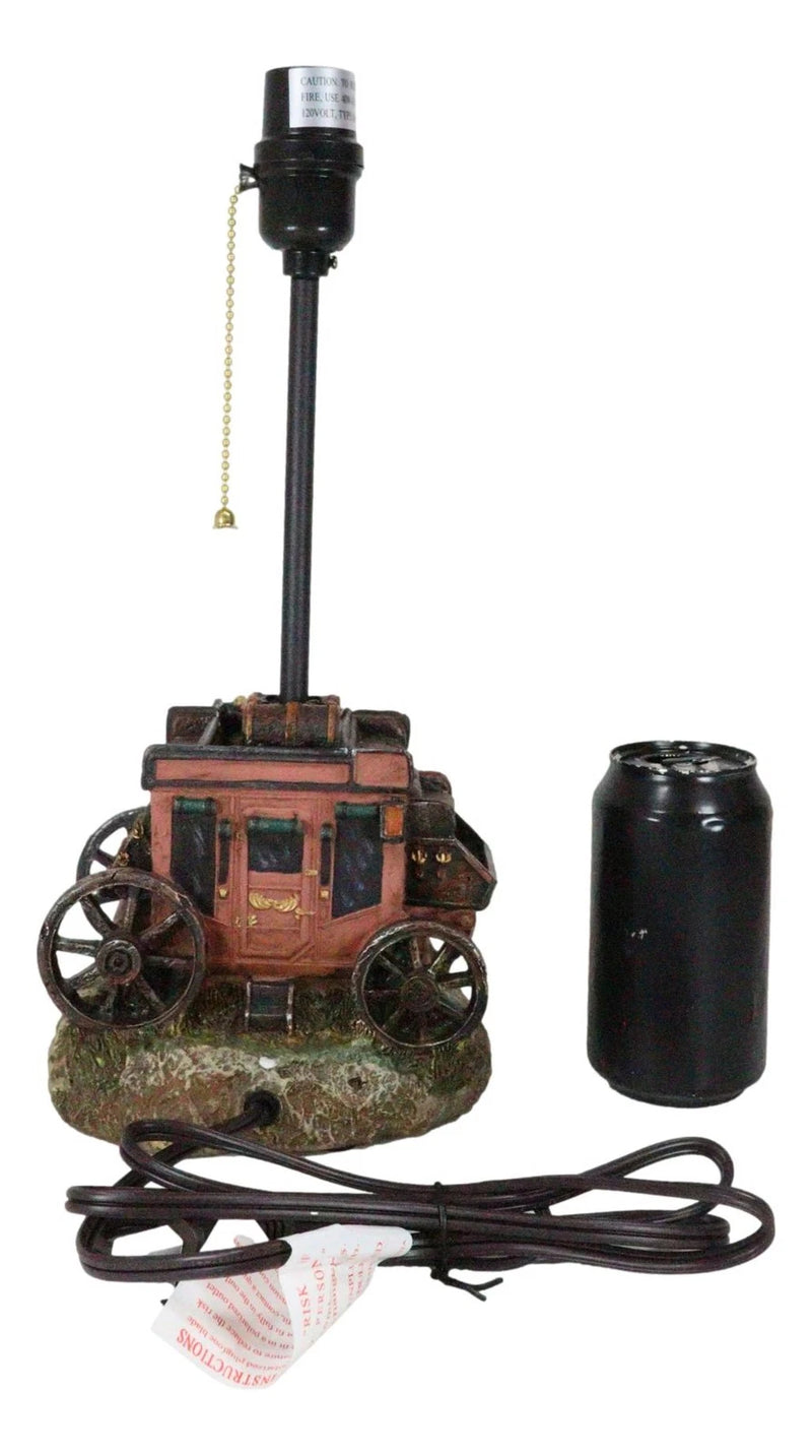 Rustic Western Classic Charming Fancy Chuckwagon Covered Wagon Table Lamp Decor-8