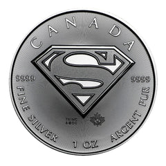 Diseño de Superman de la BU de la hoja de arce canadiense de $5 de 2016-3