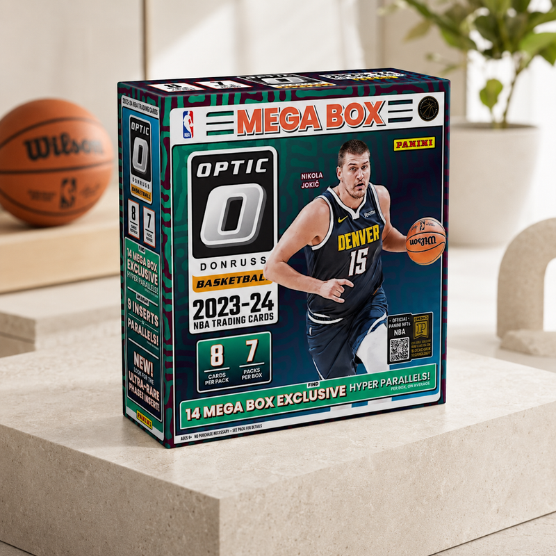 Optic Basketball Cards 2023-24 Panini Donruss NBA Mega Box, Factory Sealed, 56 Cards, 7 Packs, Wembanyama Rated Rookie RC Possible-2