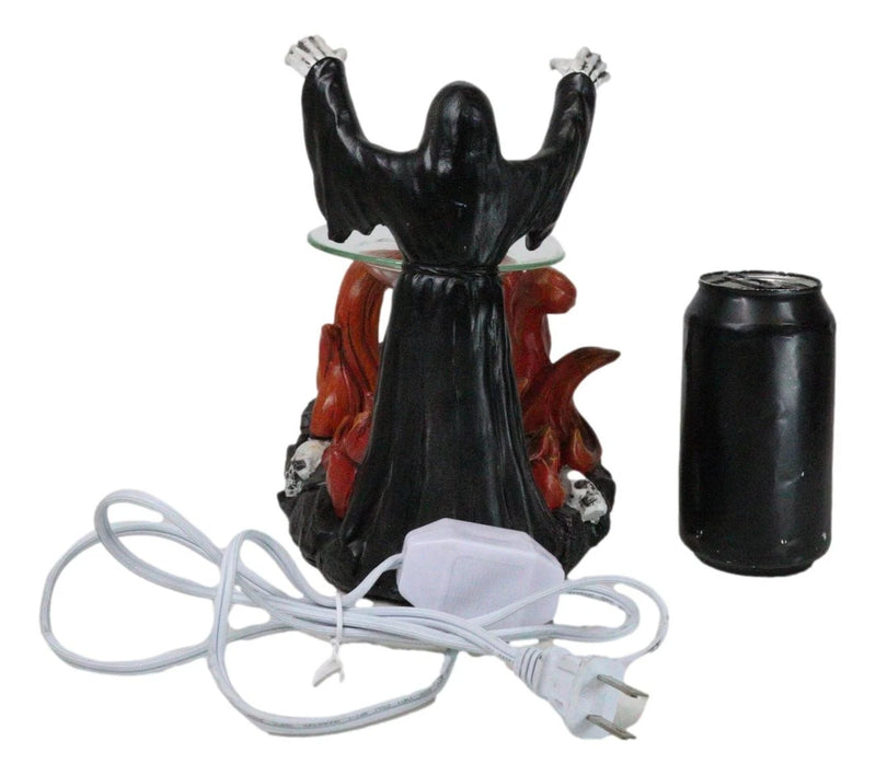 Dark Conjuring Grim Reaper Fire Magic Electric Oil Burner Tart Warmer-5