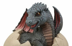 Large Nightfury Baby Dragon Hatchling In Egg Statue 10"Long Legends And Fantasy-5