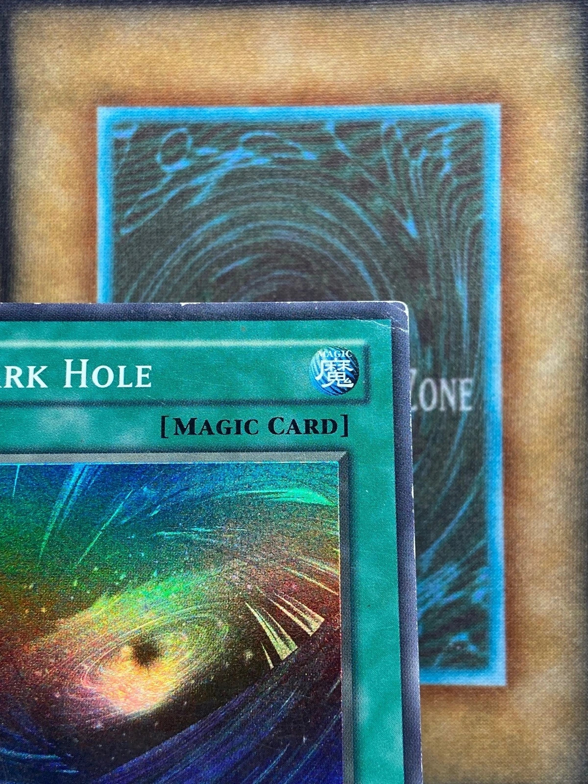 Yugioh Dark Hole LOB-052 Super Rare 1st Ed GLOSSY PRINT MP-2