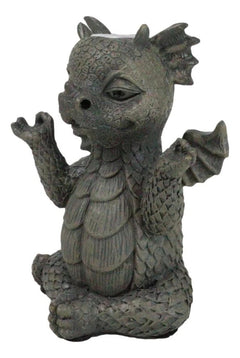 Zen Whimsical Garden Dragon Yoga Sitting In Meditation Backflow Incense Burner-6