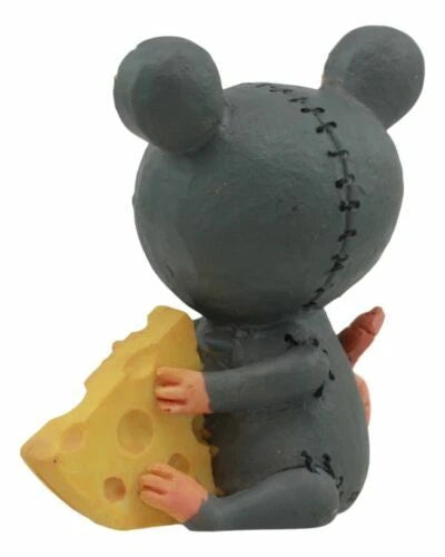 Furry Bones Voodoo Mouse With Muenster Cheese Skeleton Figurine Mice Furrybone-5