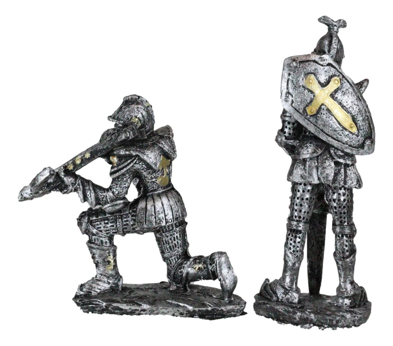 Set of 12 Medieval Knights w/ Swords Crossbow Halberds & Shield Figurines-8