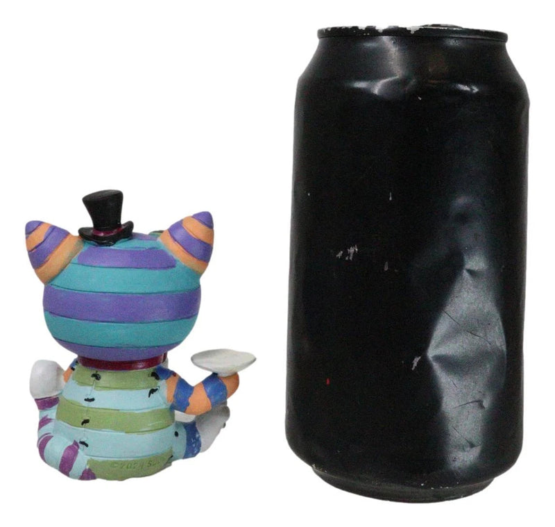 Furry Bones Whimsical Wonderland Cheshire Cat Alice Skeleton Figurine Furrybones-8