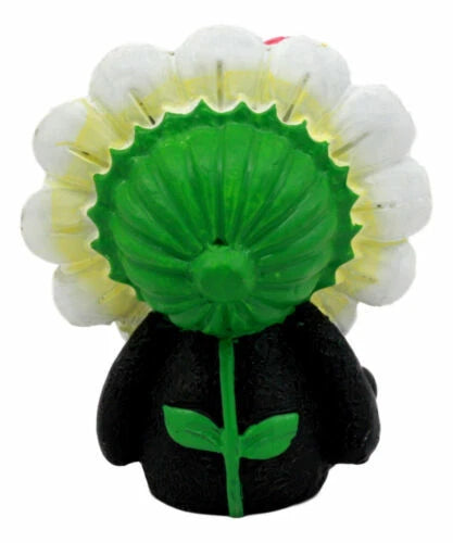 Eco Green Sunflower Daisy Furrybones Figurine 3" H Hooded Costume Skeleton-5