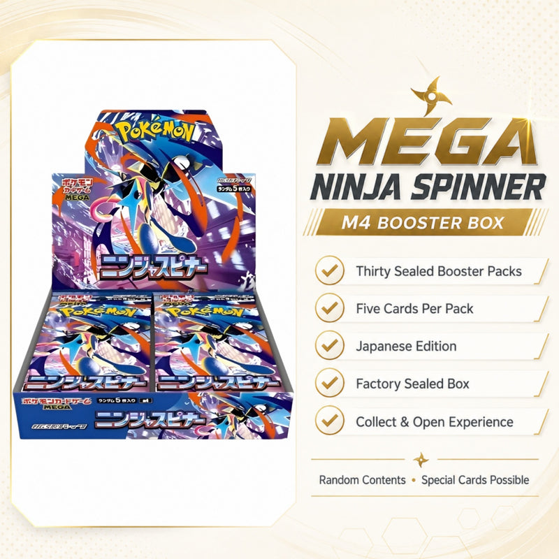 Pokémon Card Game MEGA Ninja Spinner M4 Booster Box 30 Packs Japanese Edition Factory Sealed Collector Gift-2