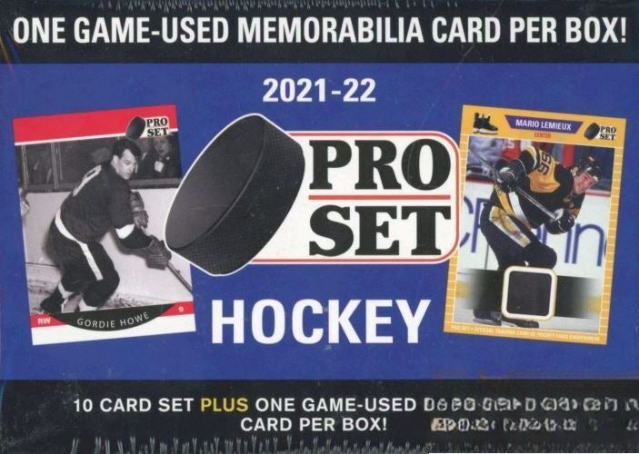 2021/22 Leaf PRO SET Hockey EXCLUSIVE Sealed Blaster Box-GAME USED MEMORABILIA-1