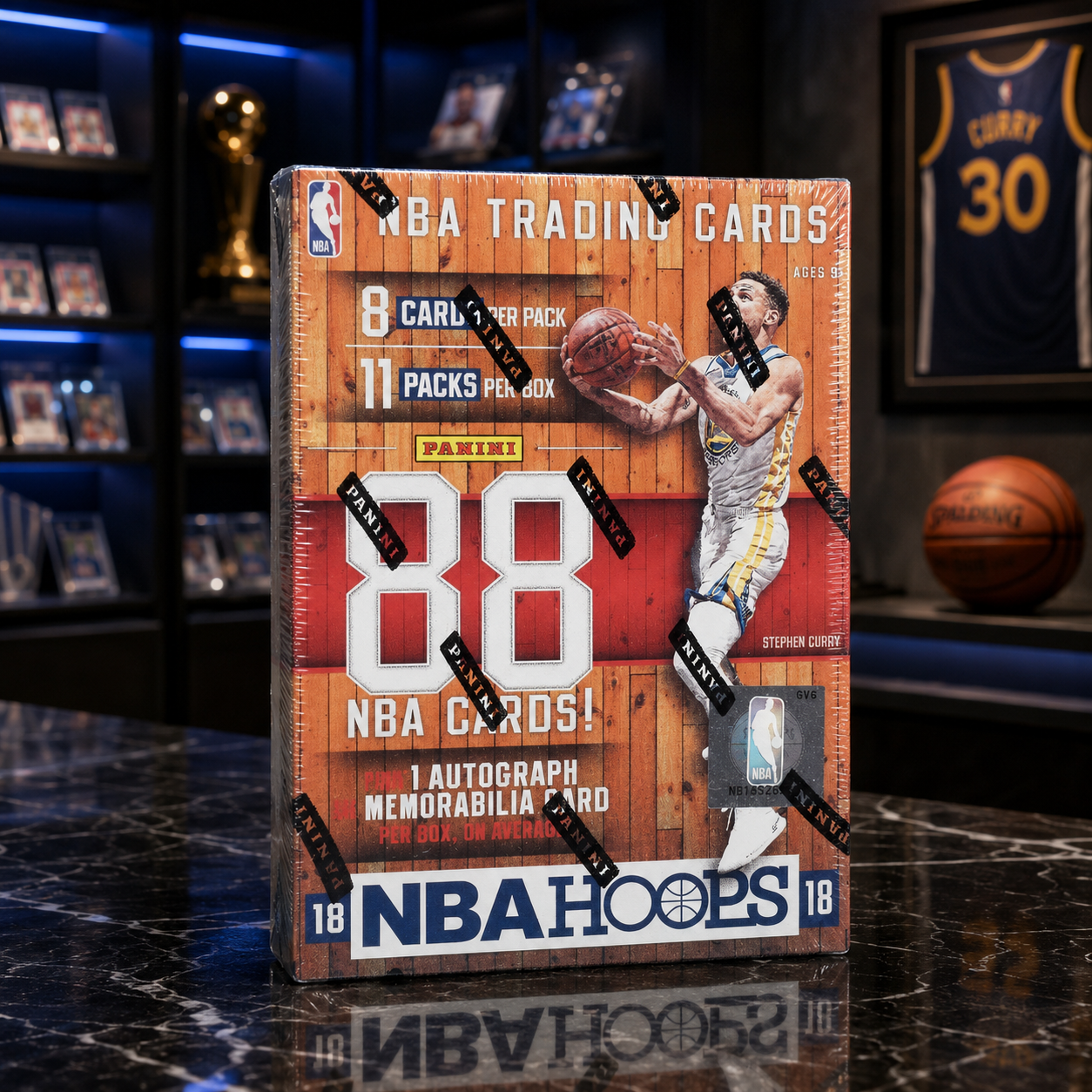 Hoops Basketball Cards 2018-19 Panini NBA Factory Sealed Blaster Box, 88 Cards, 11 Packs, Autograph Or Memorabilia Card Possible-1