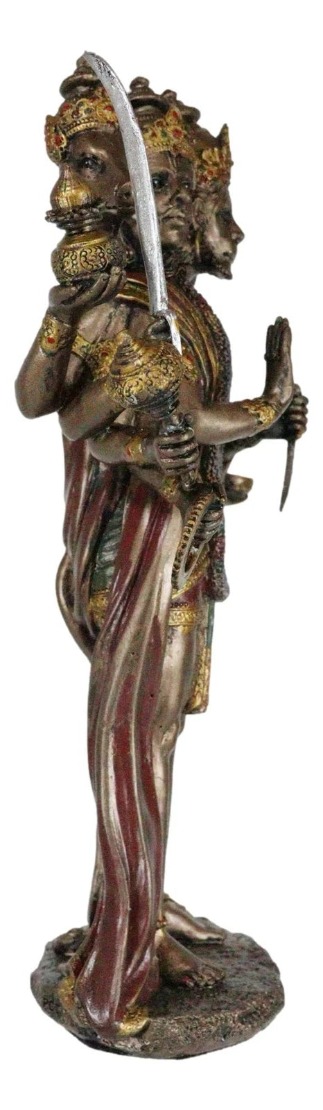 Panchamukhi Anjaneya Five Faced Hanuman Statue Monkey Hindu God Warrior Figurine-8