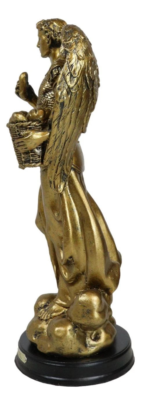 Estatua del Arcángel San Barachiel de la Iglesia Católica Bizantina, 8" de alto, Provisión de Dios-6