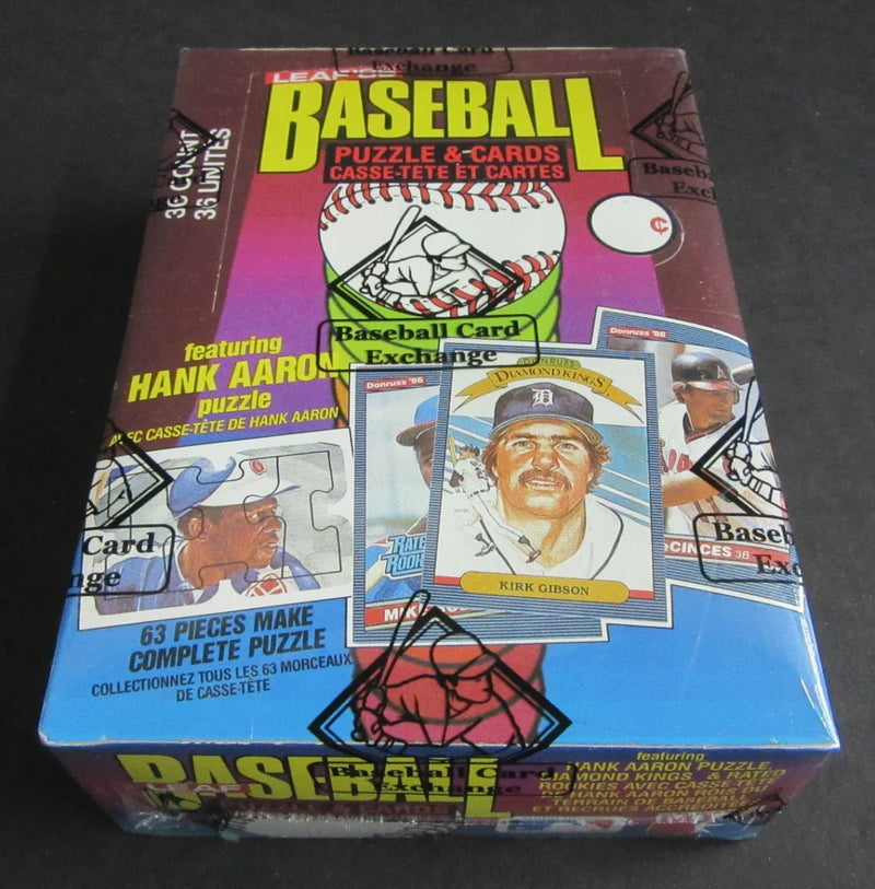 1986 Donruss Leaf Baseball Unopened Wax Box (FASC)-1