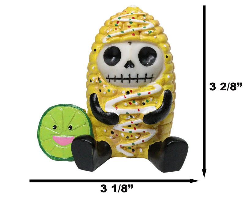 Furrybones Elotito Zesty Corn and Lime Snack Skeleton Figurine Furry Bones-8
