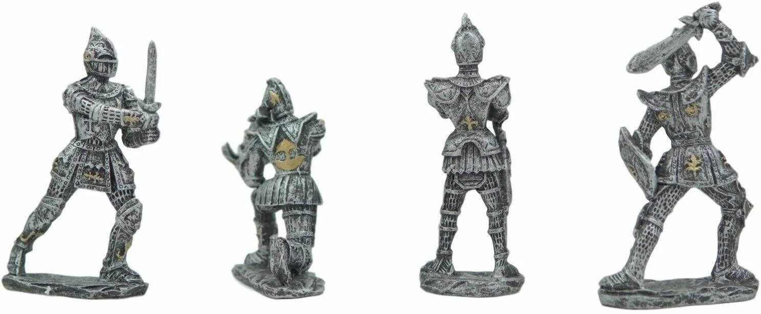 Set of 12 Medieval Knights w/ Swords Crossbow Halberds & Shield Figurines-9