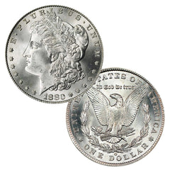 1880 O Morgan Silver Dollar $1 Brilliant Uncirculated BU 90% Silver-1