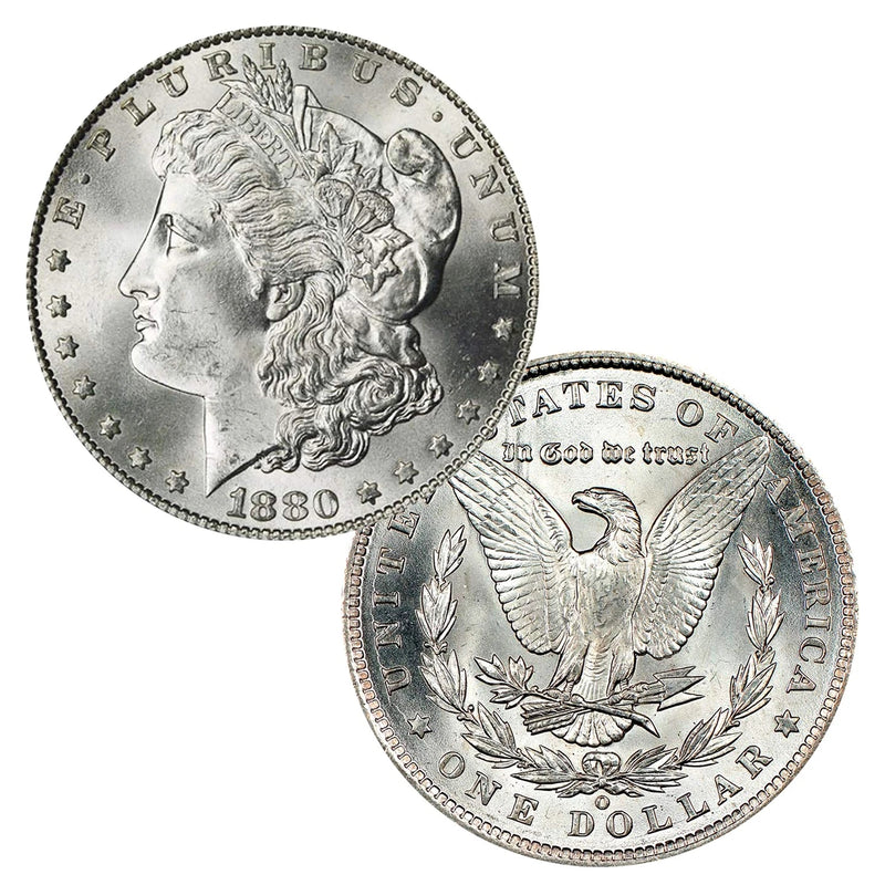 1880 O Morgan Silver Dollar $1 Brilliant Uncirculated BU 90% Silver-1
