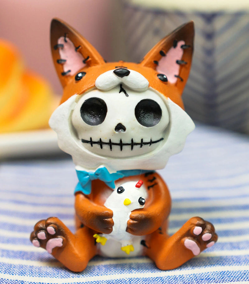 Furry Bones Fen Fen The Fox Skeleton Statue Furrybones Vulpes With Chicken-1
