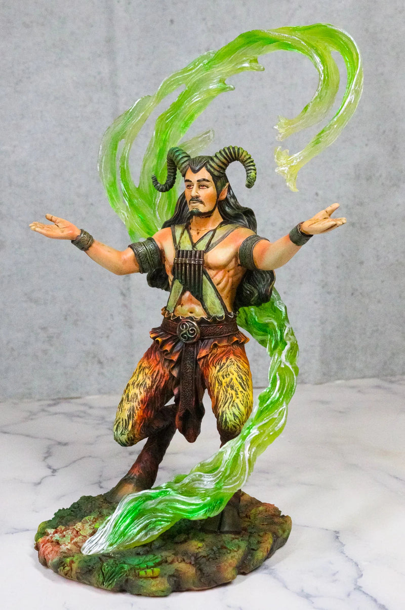 Earth Elemental Bender Wizard Sorcerer Satyr Pan Faunus Summoning Magic Statue-6
