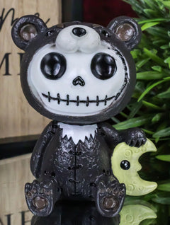 Furrybones Kuma The Black Teddy Bear Costume Skeleton Figurine Furry Bones-1
