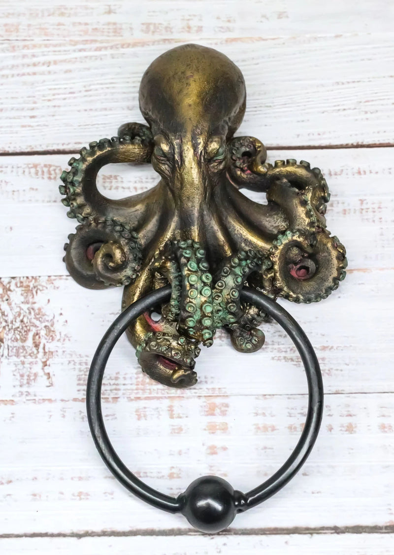 Deep Ocean Creature Octopus Door Knocker 8.5"Tall Kraken Monster Cthulhu-9