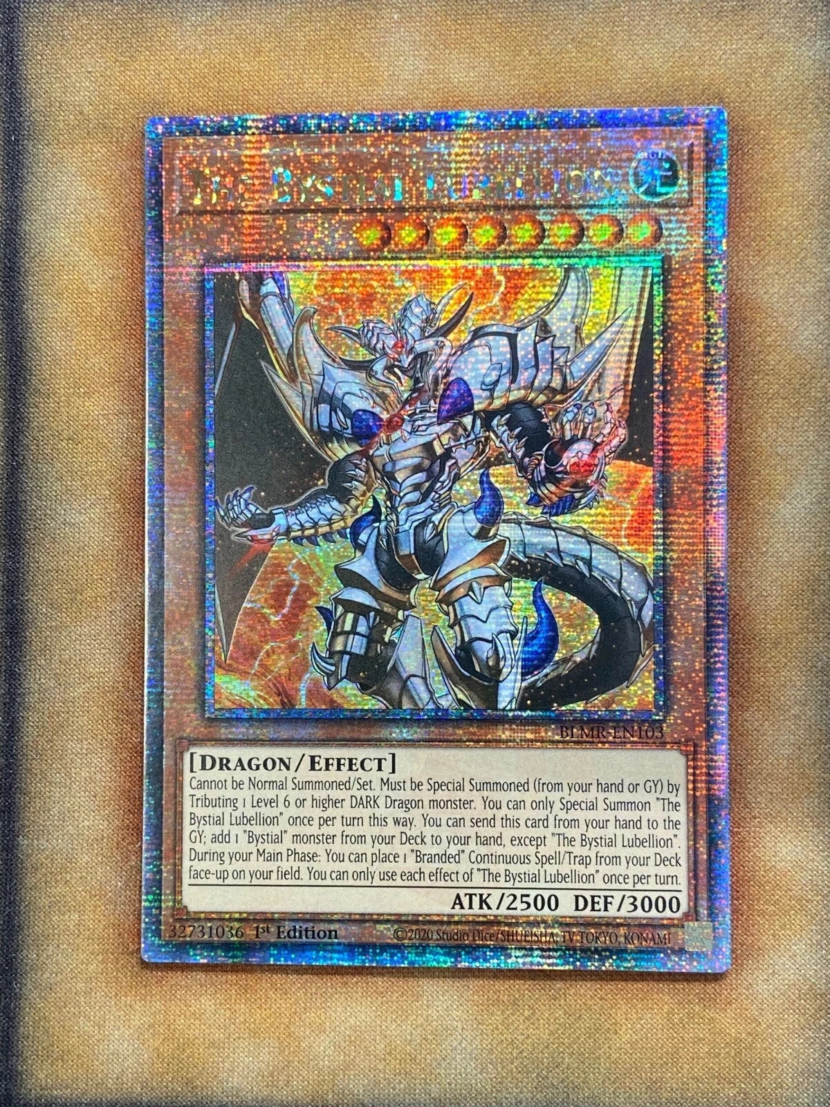 Yugioh The Bystial Lubellion BLMR-EN103 Quarter Century Secret 1st Ed NM-1