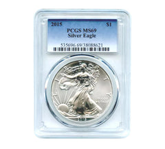 American Silver Eagle MS69 PCGS de $1 de 2015-1