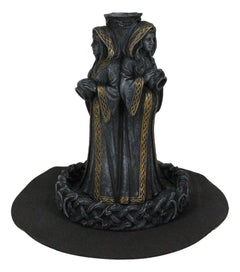 Wicca Triple Moon Goddess Maiden Mother And Crone Pagan Backflow Incense Burner-8