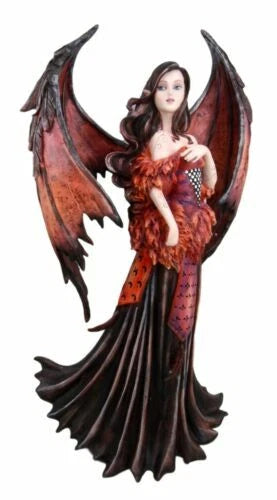 Amy Brown Fantasy Large Autumn Gothic Fairy Dracula Collector Figurine 17.5"H-1