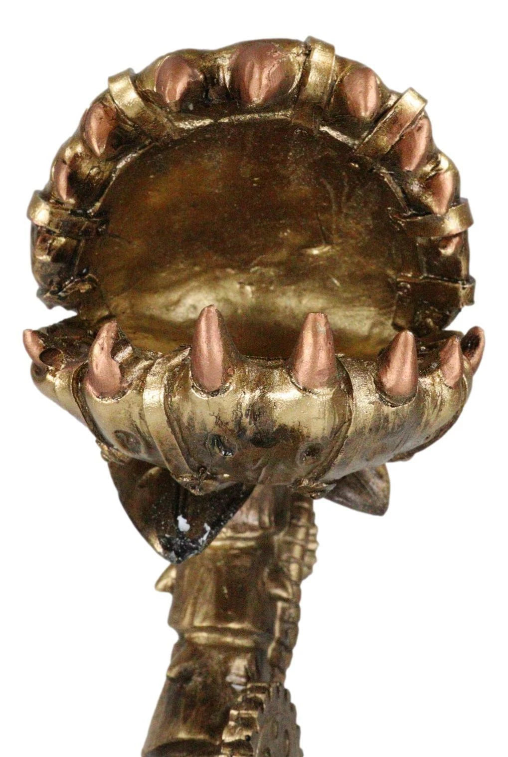 Geared Clockwork Vintage Steampunk Cyborg Venus Flytrap Plant In Pot Figurine-7
