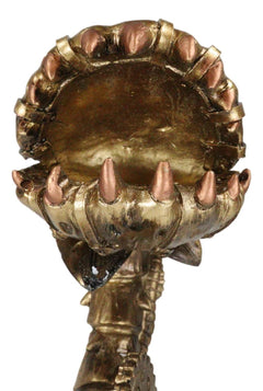 Geared Clockwork Vintage Steampunk Cyborg Venus Flytrap Plant In Pot Figurine-7