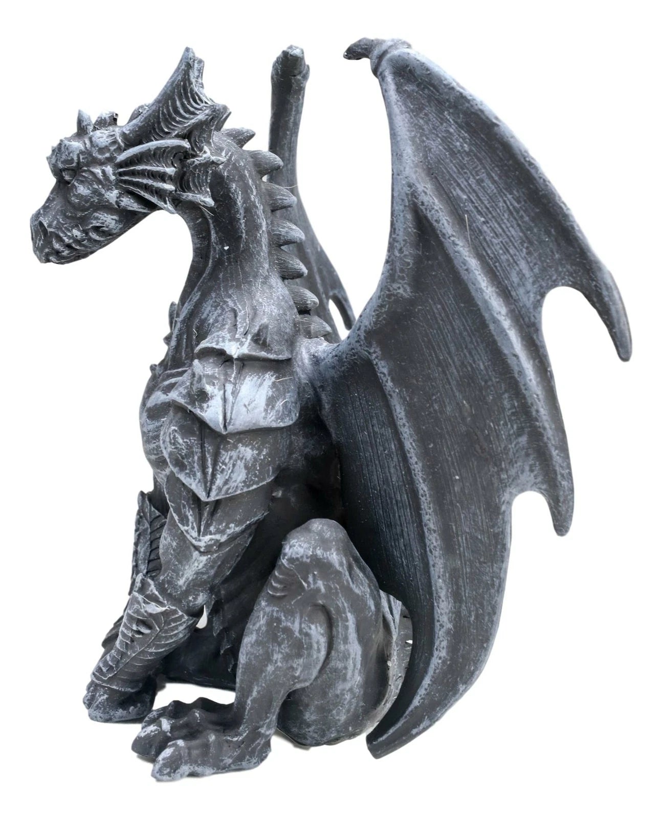Crouching Gothic Winged Dragon Guardian Chimera Gargoyle Decorative Figurine-5
