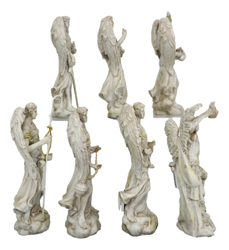 Conjunto de figuras del Arcángel Miguel, Gabriel, Rafael, Sealtiel, Barachiel, Uriel, Jegudiel-6