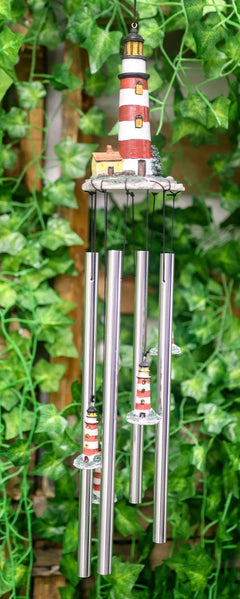Assateague Islands Lighthouse Nautical Beacon Resonant Relaxing Wind Chime Patio-9