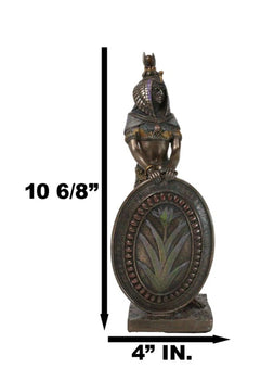 Egyptian Goddess Of Magic & Motherhood Isis Ra With Reed Shield Figurine Decor-9