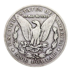 Dólar Morgan de plata al 90 % anterior a 1921 (1878-1904) en circulación VG o mejor-3