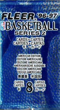 1996/97 Fleer Series 2 Basketball Factory Sealed International Pack! KOBE RC YR-1