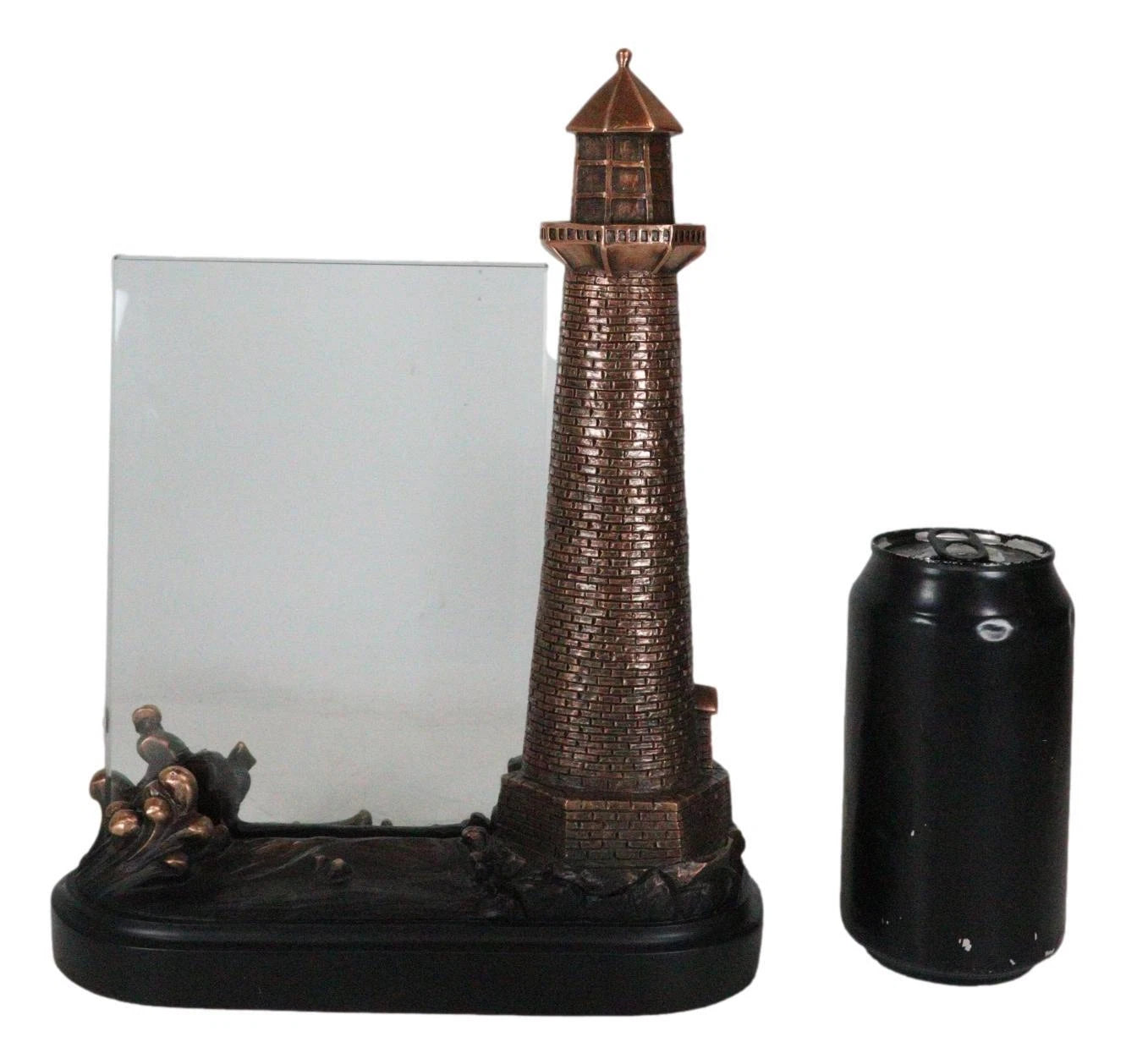 Nautical Marine Lighthouse And Ship Anchor Figurine With 5"X7" Engravable Glass-6