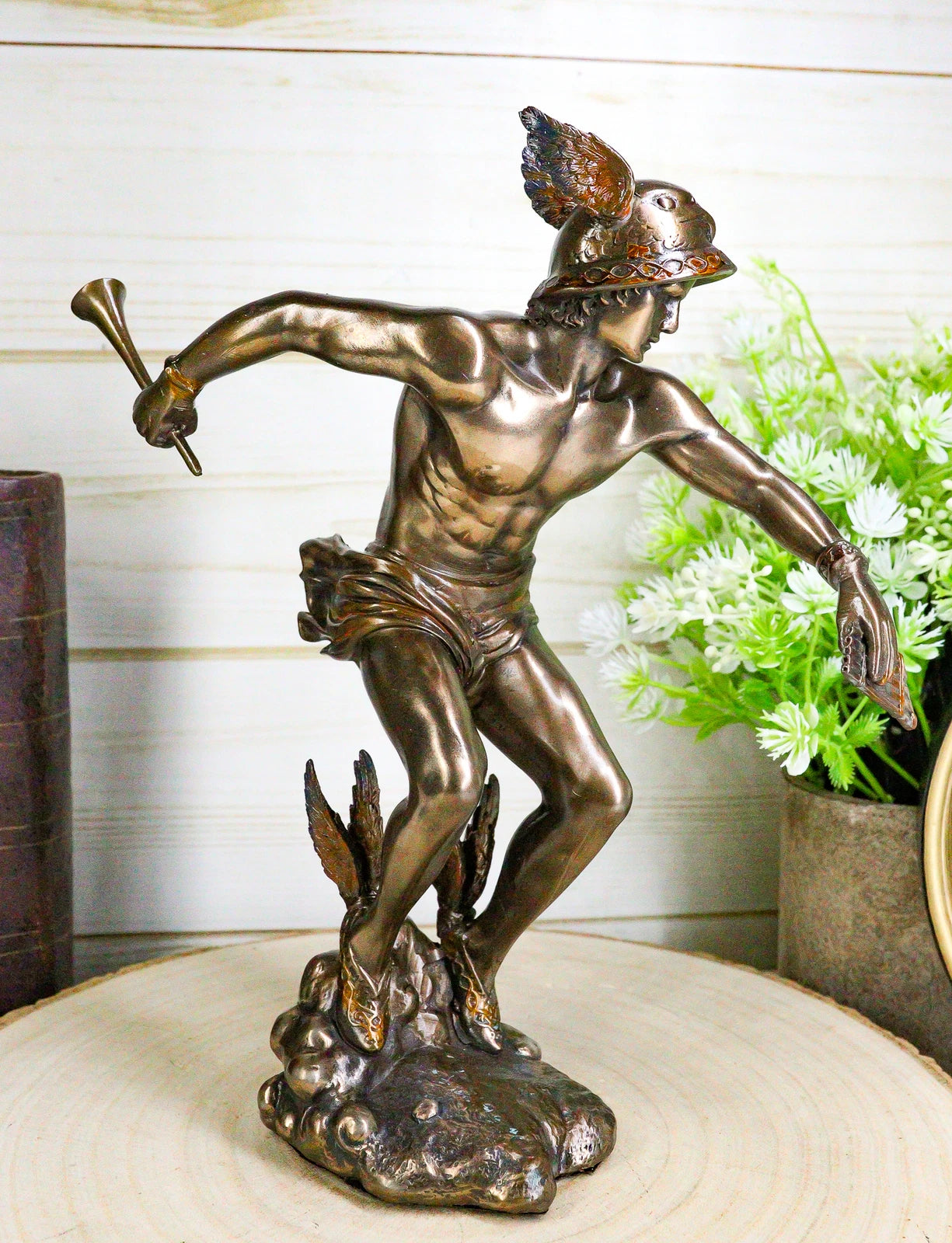 Greek Roman Olympian Deity Hermes Mercury God Of Messengers & Thieves Figurine-7