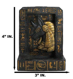 Egyptian God of The Dead Anubis Hieroglyphs Backflow Incense Burner Figurine-8