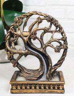 Forest Crann Bethadh Celtic Willow Tree of Life Backflow Incense Cone Burner-1